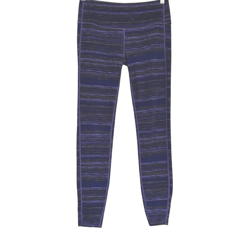 Athleta Retreat Chaturanga Tights Purple Stripe Women’s Size S Activewear